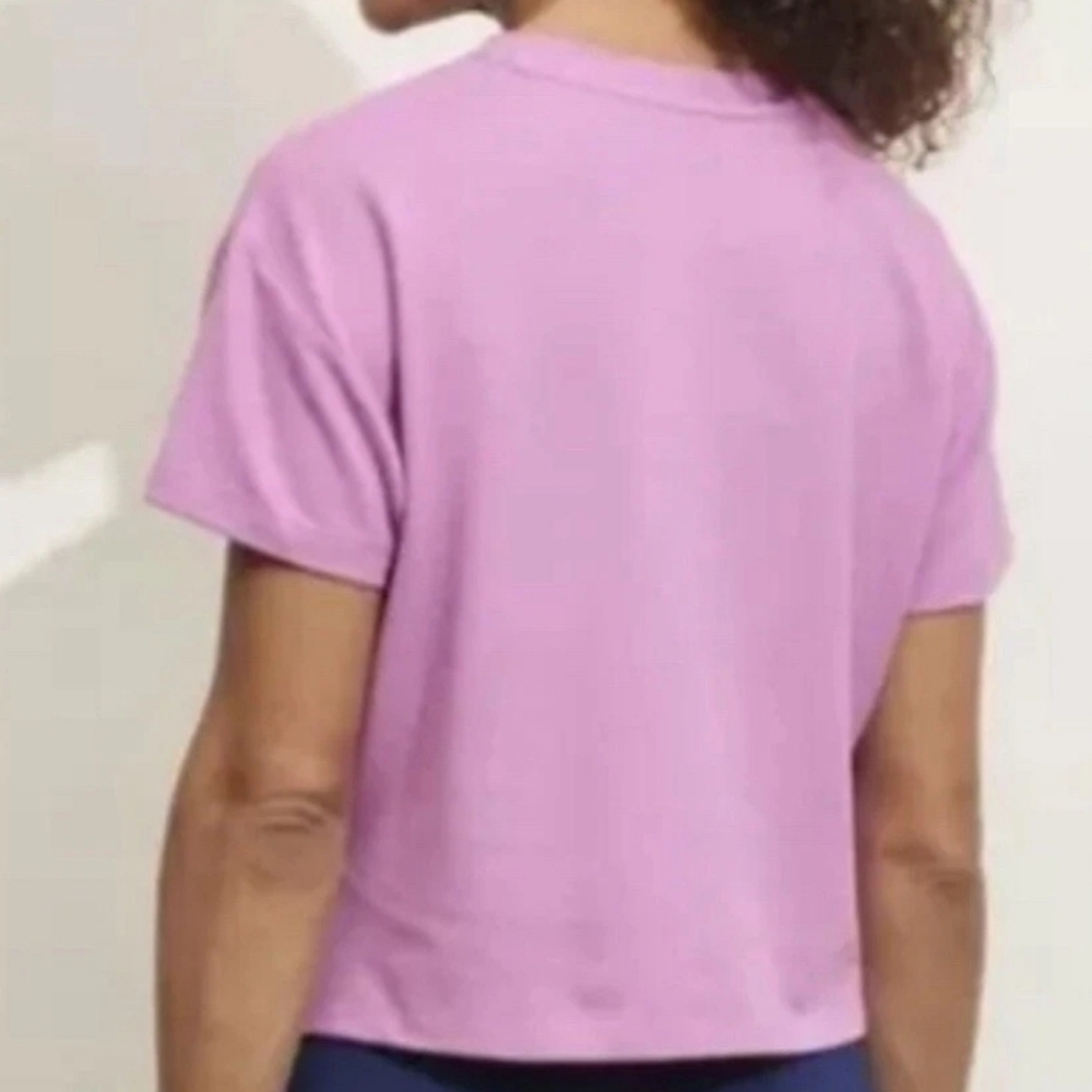 NWT Prince Prince Top Lilac Pinpointe Oxford Hi-Lo Cropped Pickleball XL - Picture 2 of 5